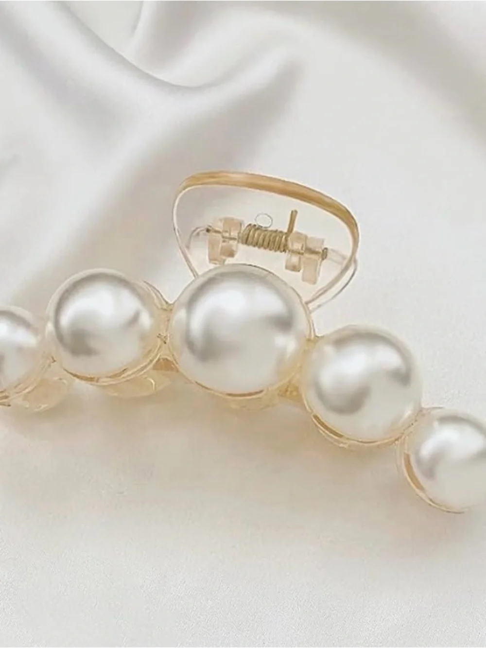 5/$25 Pearl-Accent Hair Claw Clip